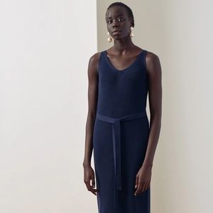 Kowtow navy knit tank dress